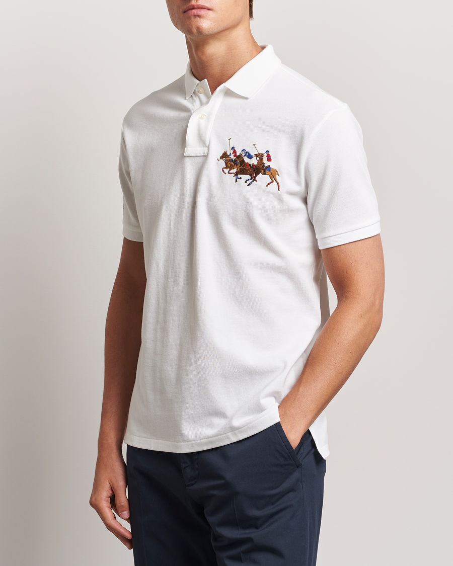Homme | Polos | Polo Ralph Lauren | Custom Slim Fit Match Club Polo White