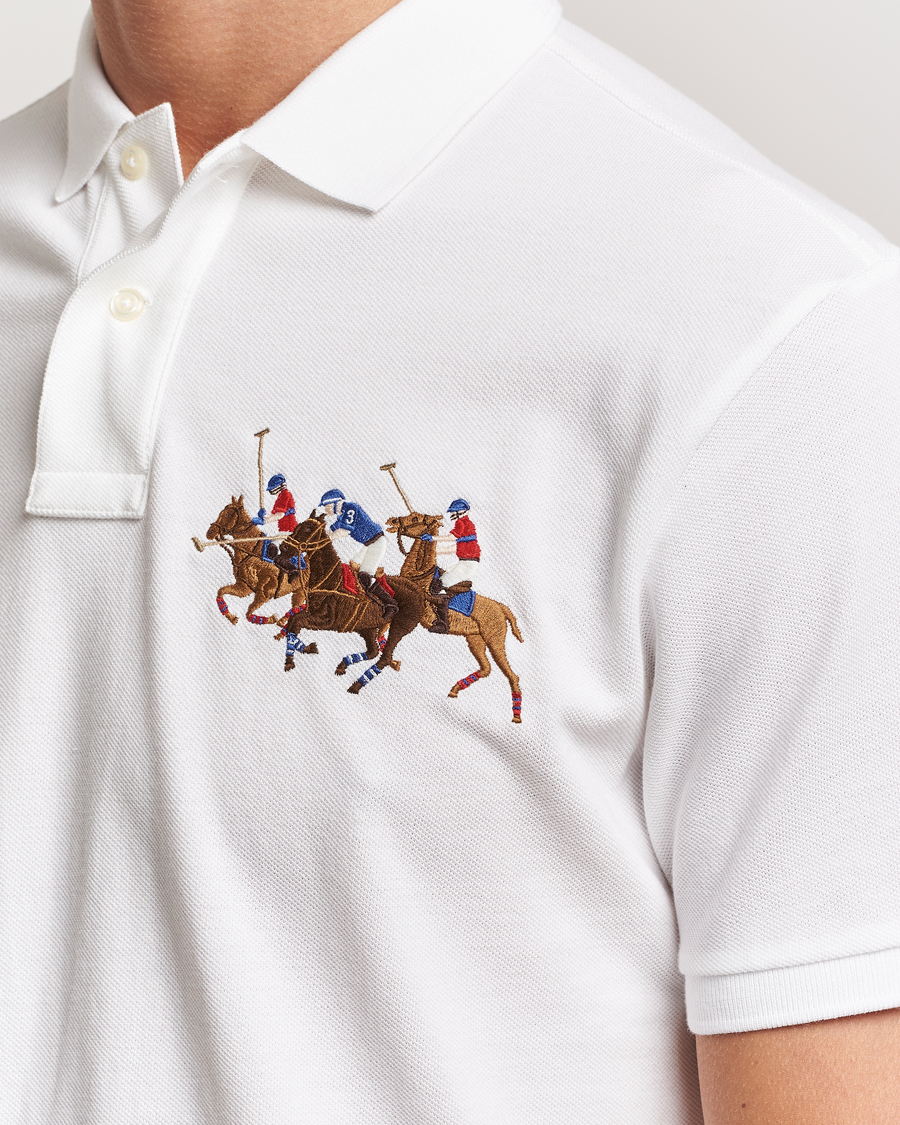 Homme | Polos | Polo Ralph Lauren | Custom Slim Fit Match Club Polo White