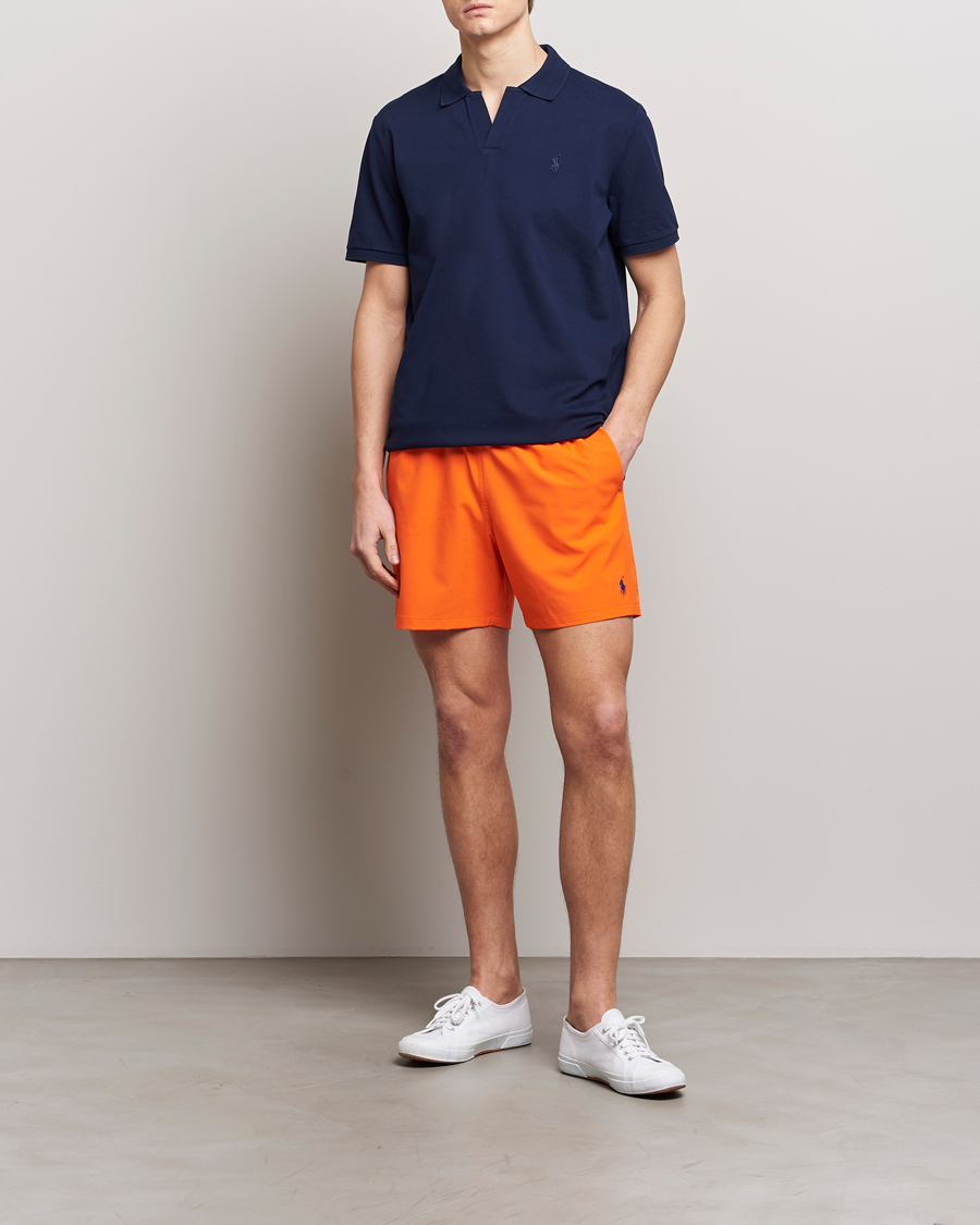 Homme | Maillots De Bain | Polo Ralph Lauren | Recycled Traveler Boxer Swimshorts Sailing Orange