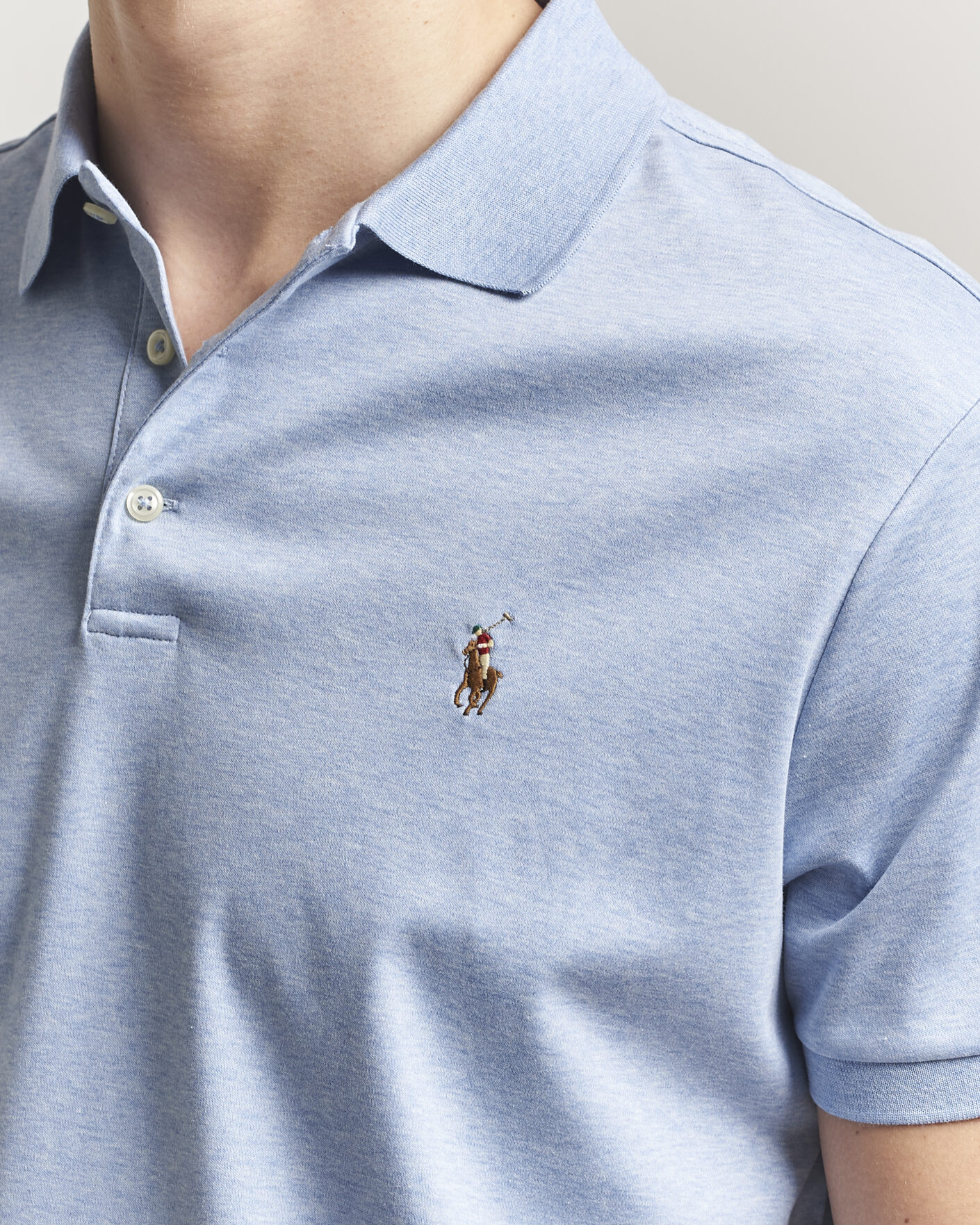 Homme | Polos | Polo Ralph Lauren | Luxury Pima Cotton Polo Jamaica Heather