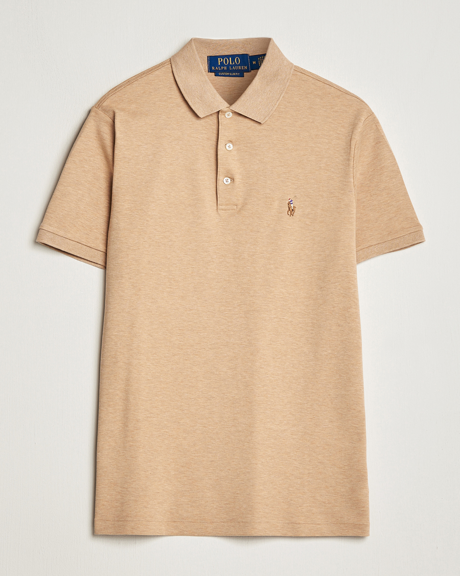 Homme | Polos | Polo Ralph Lauren | Luxury Pima Cotton Polo Classic Camel Heather