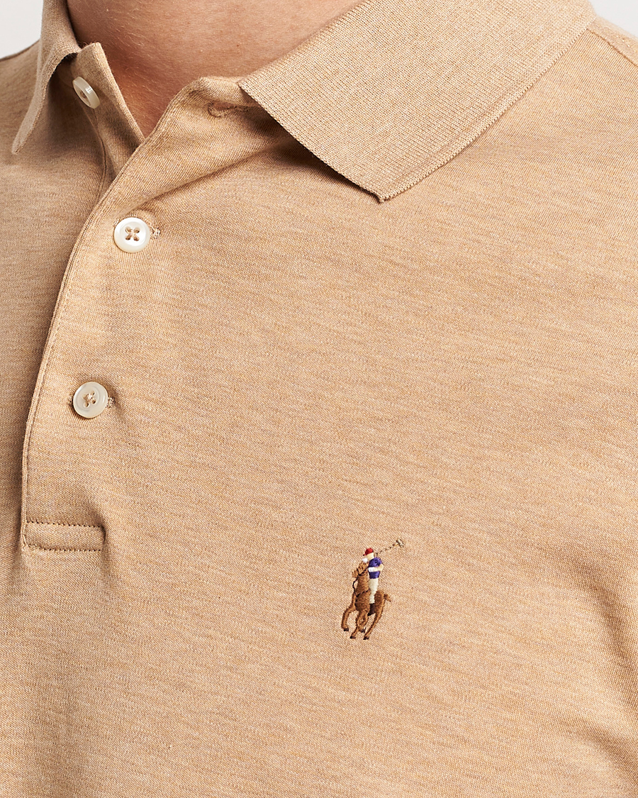 Homme | Polos | Polo Ralph Lauren | Luxury Pima Cotton Polo Classic Camel Heather