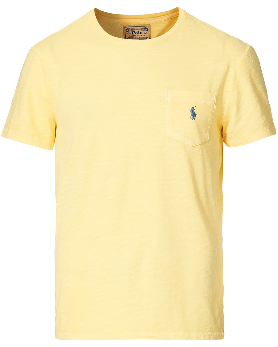 Homme | T-shirts | Polo Ralph Lauren | Washed Crew Neck Pocket Tee Empire Yellow