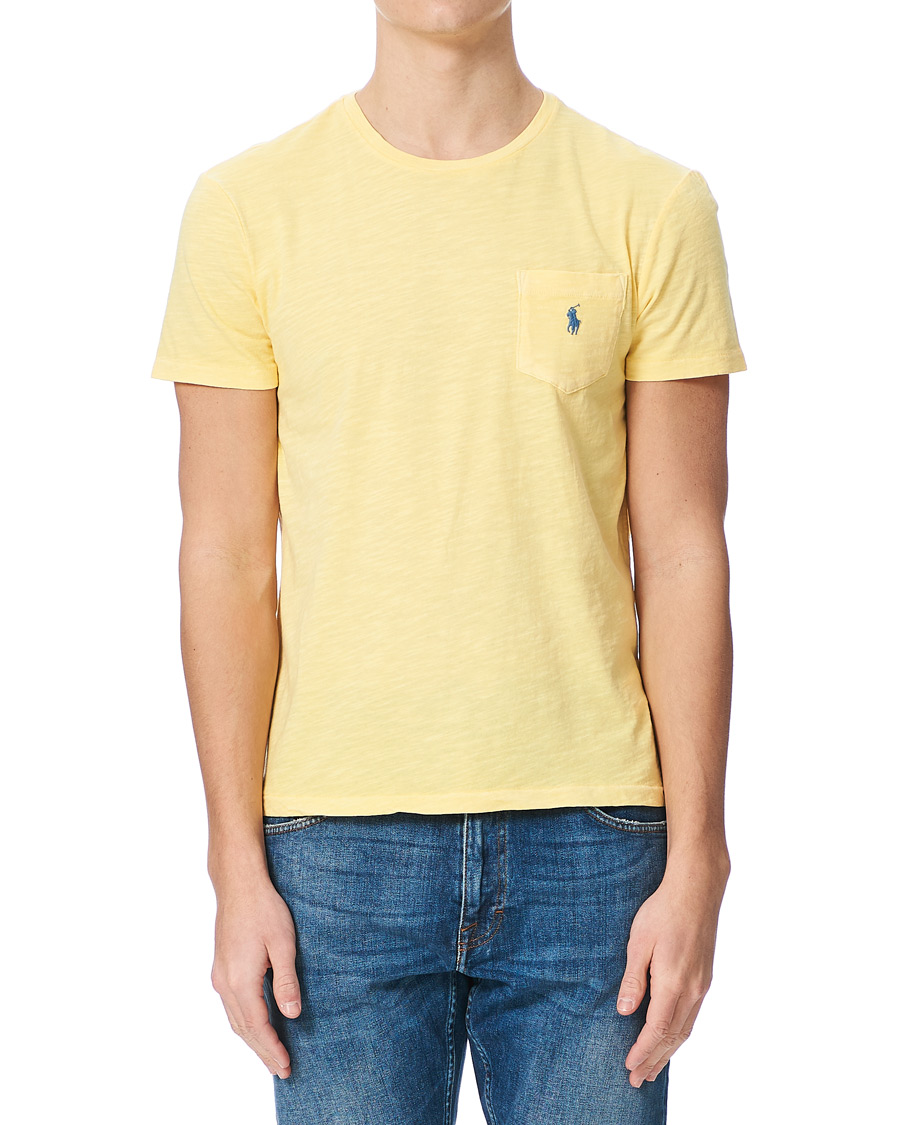 Homme | T-shirts | Polo Ralph Lauren | Washed Crew Neck Pocket Tee Empire Yellow