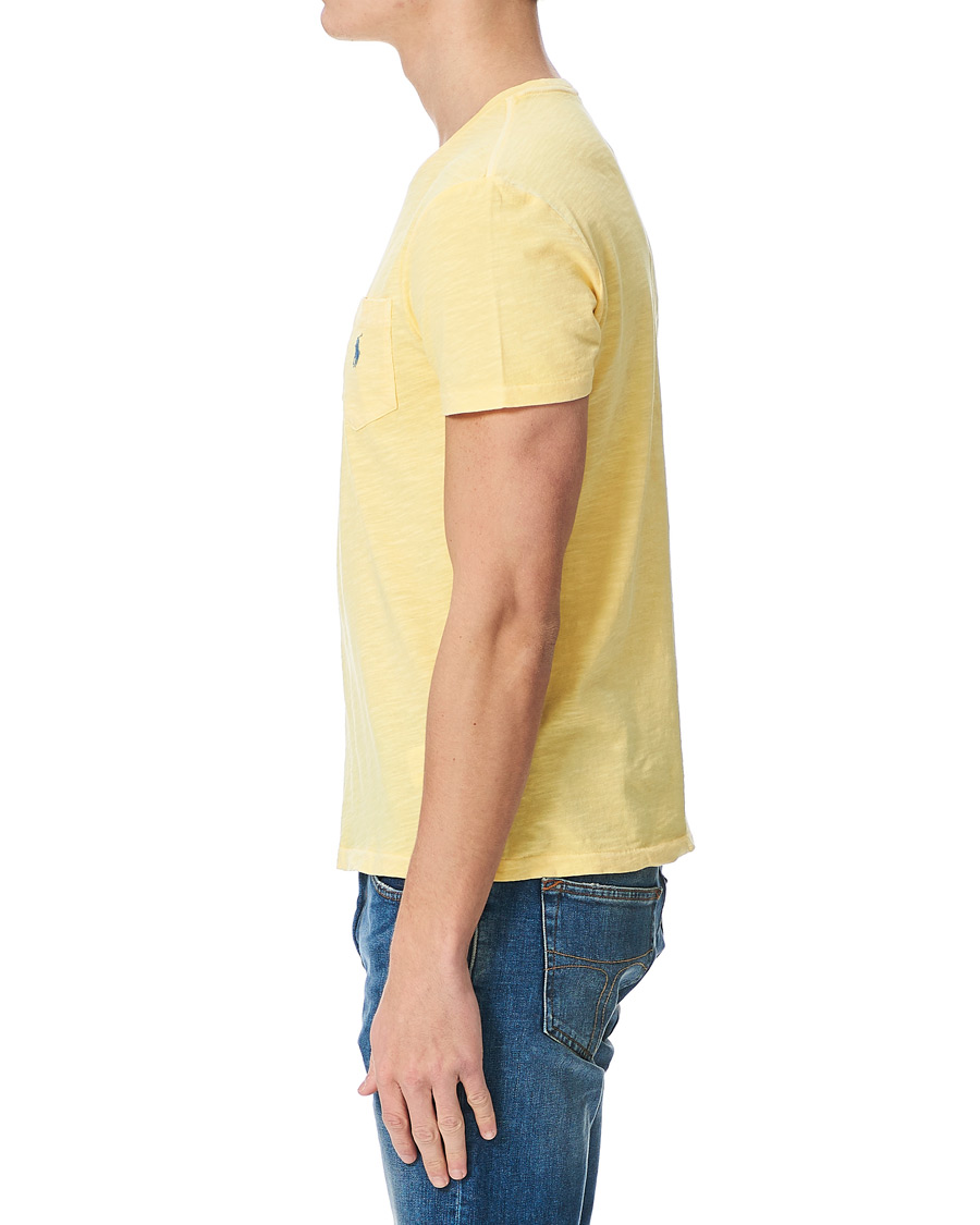 Homme | T-shirts | Polo Ralph Lauren | Washed Crew Neck Pocket Tee Empire Yellow