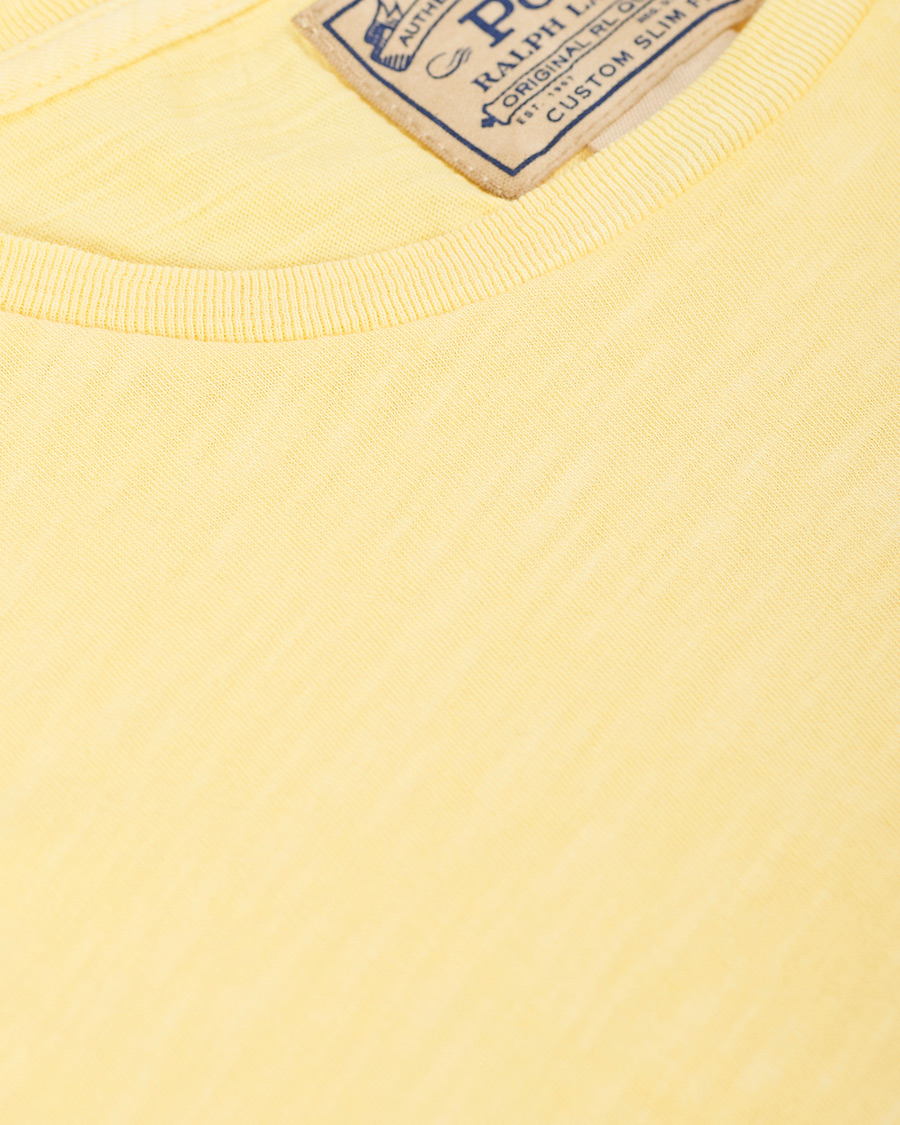 Homme | T-shirts | Polo Ralph Lauren | Washed Crew Neck Pocket Tee Empire Yellow