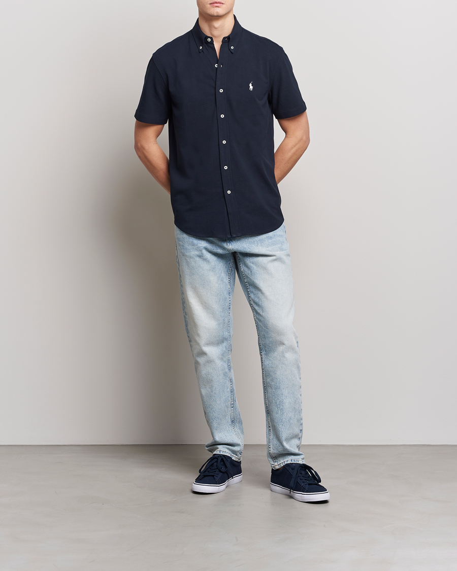 Homme | Chemises | Polo Ralph Lauren | Featherweight Mesh Short Sleeve Shirt Aviator Navy