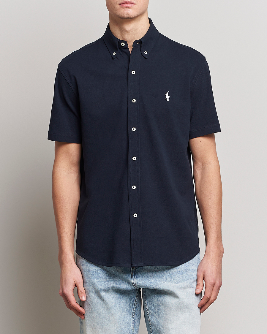Homme | Chemises | Polo Ralph Lauren | Featherweight Mesh Short Sleeve Shirt Aviator Navy
