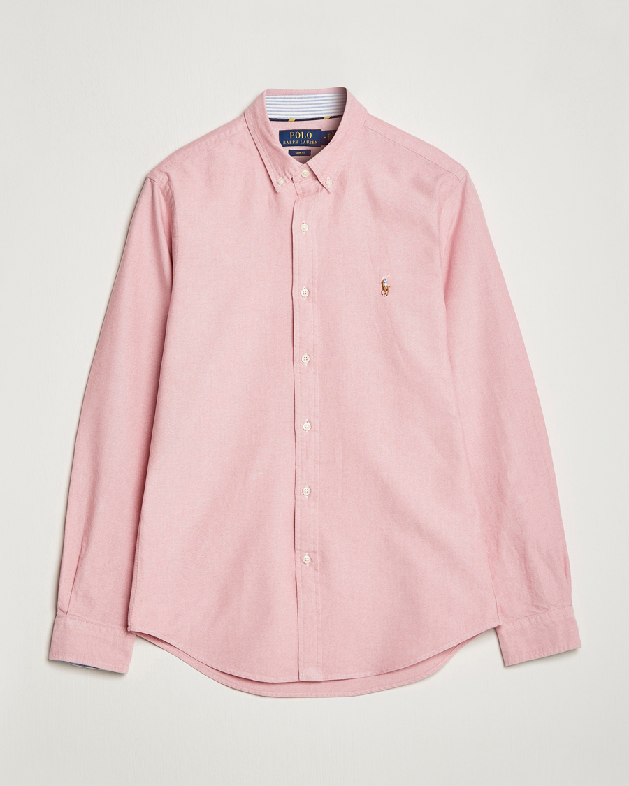Homme | Chemises | Polo Ralph Lauren | Slim Fit Oxford Button Down Shirt Sunrise Red