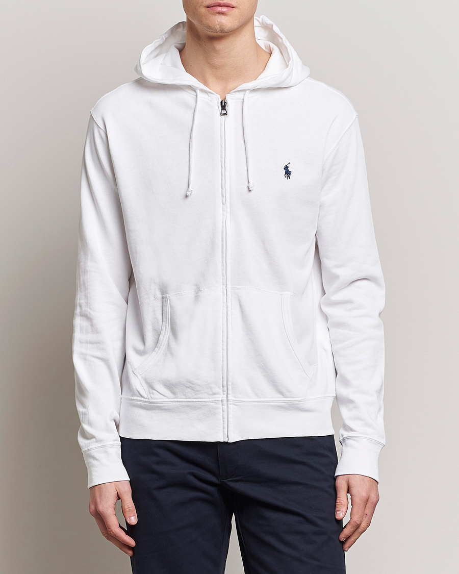 Homme | Soldes Vêtements | Polo Ralph Lauren | Spa Terry Full Zip Hoodie White