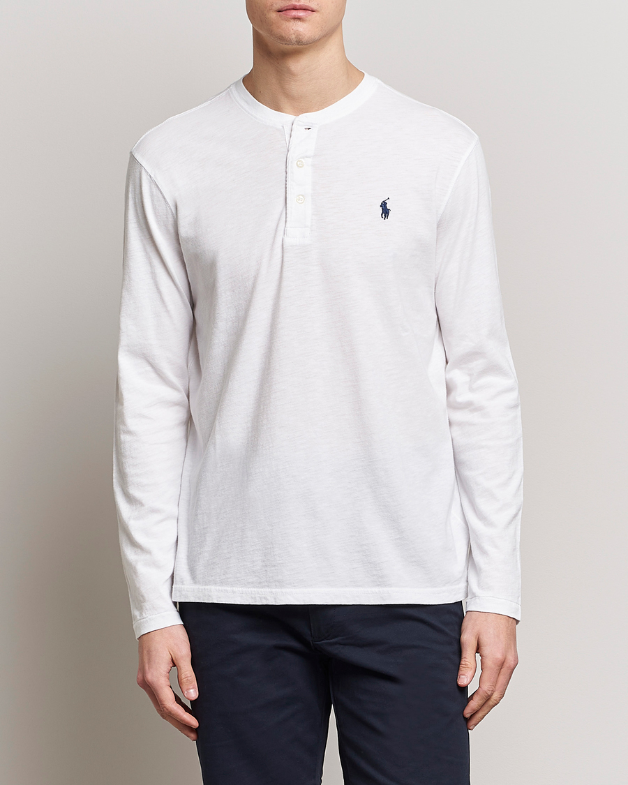 Homme | Pulls Et Tricots | Polo Ralph Lauren | Slub Jersey Henley White