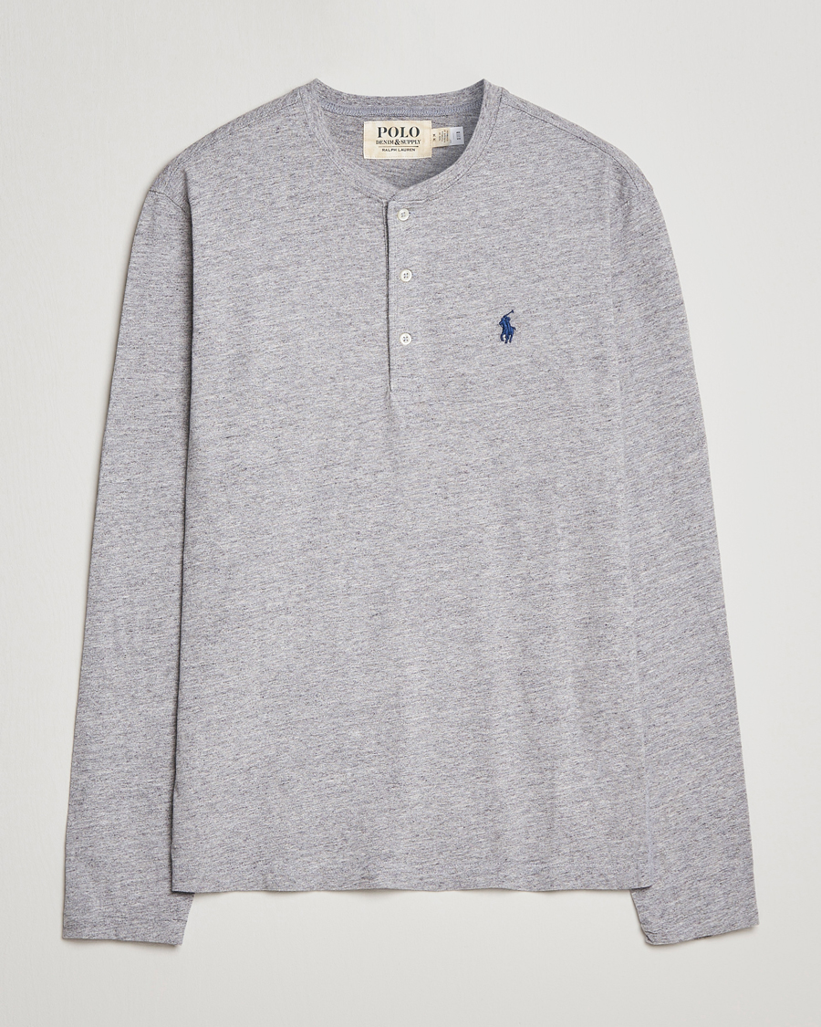 Homme | Pulls Et Tricots | Polo Ralph Lauren | Slub Jersey Henley Dark Vintage Heather