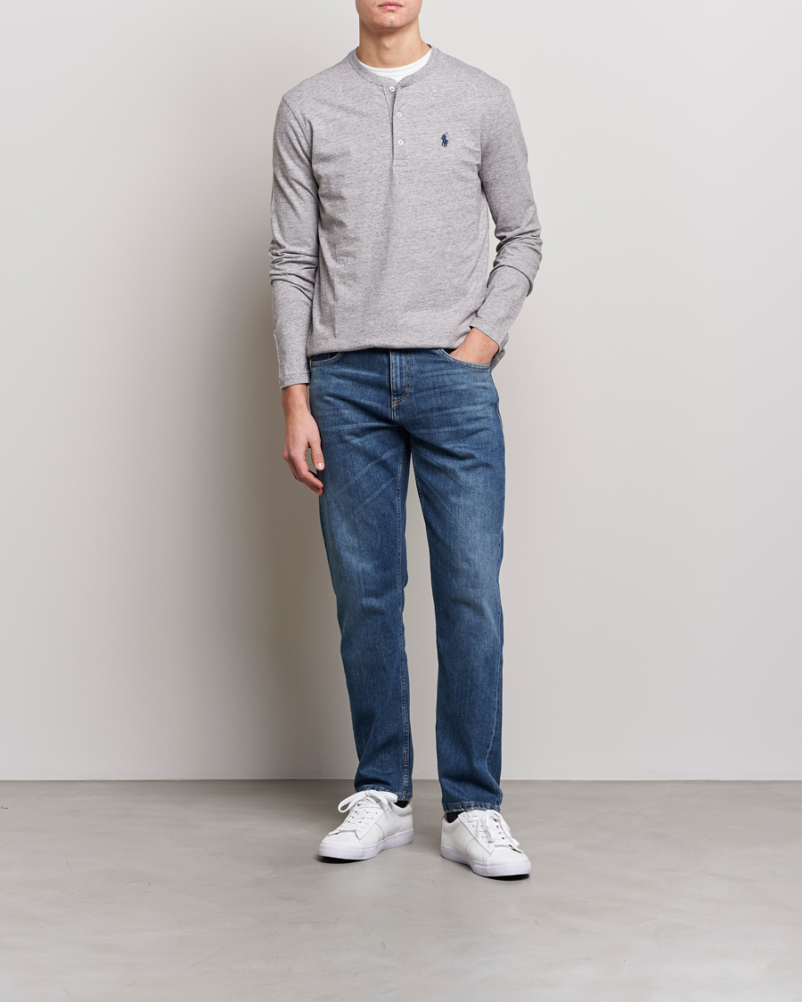 Homme | Pulls Et Tricots | Polo Ralph Lauren | Slub Jersey Henley Dark Vintage Heather