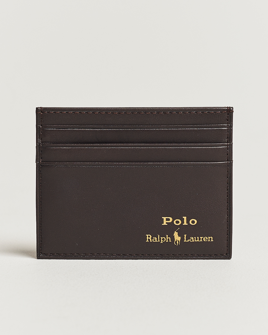 Homme | Portefeuilles | Polo Ralph Lauren | Leather Credit Card Holder Brown