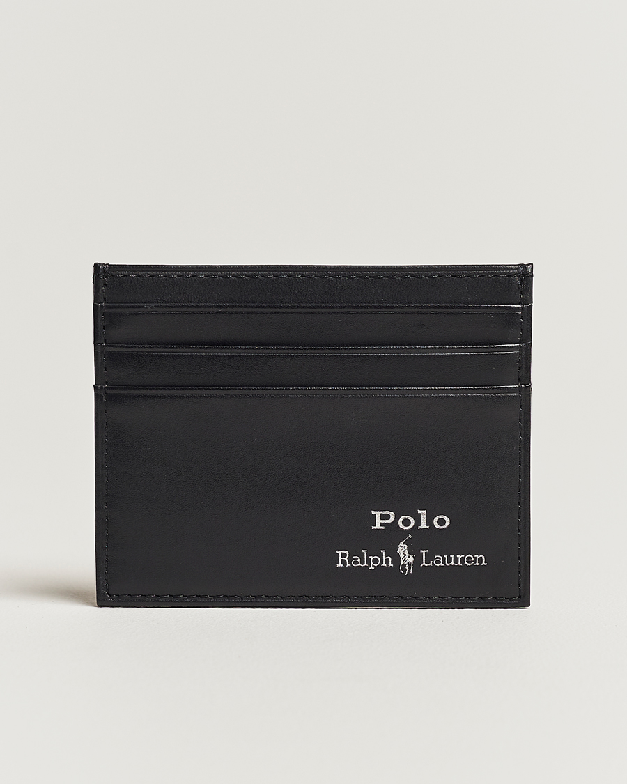 Homme |  | Polo Ralph Lauren | Smooth Leather Credit Card Case Black