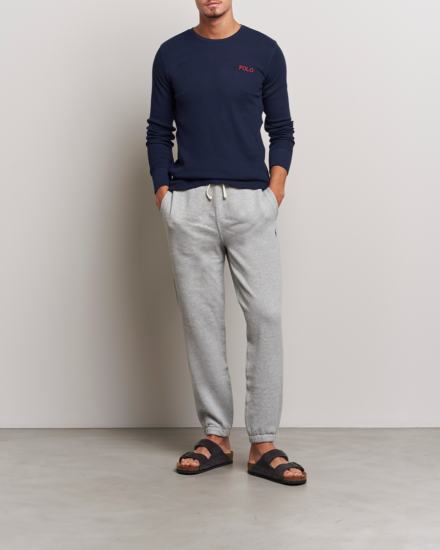 Homme | T-shirts | Polo Ralph Lauren | Waffle Long Sleeve Crew Neck Cruise Navy