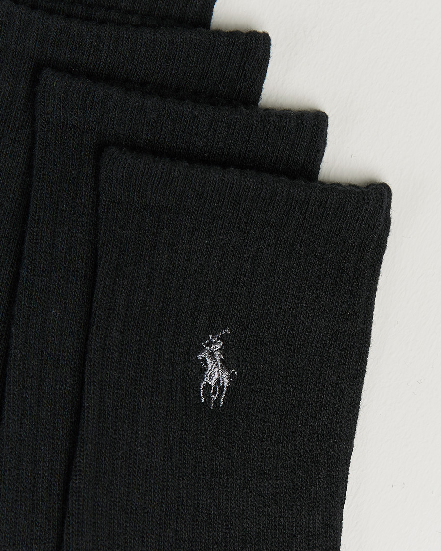 Homme | Sous-Vêtements Et Chaussettes | Polo Ralph Lauren | Polo Ralph Lauren6-Pack Cotton Crew SocksBlack