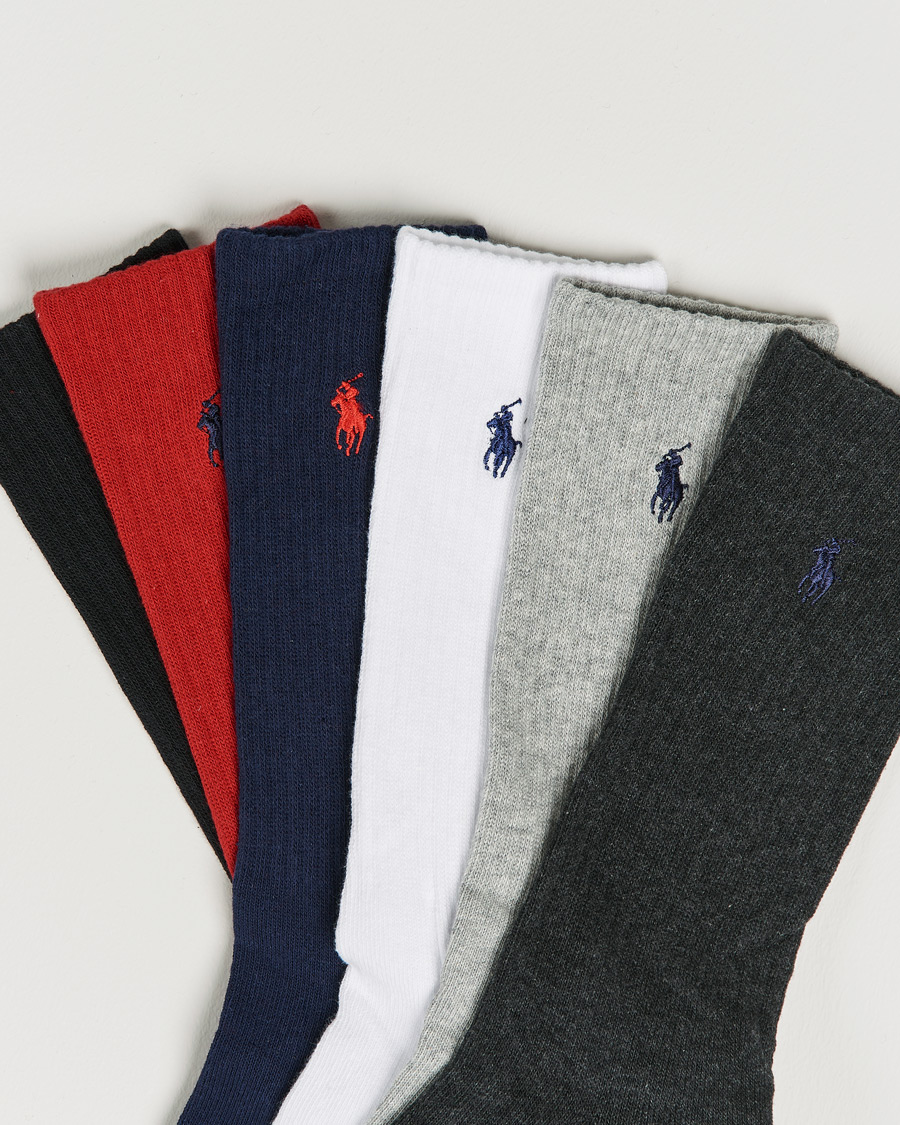 Homme |  | Polo Ralph Lauren | 6-Pack Cotton Crew Socks Multi