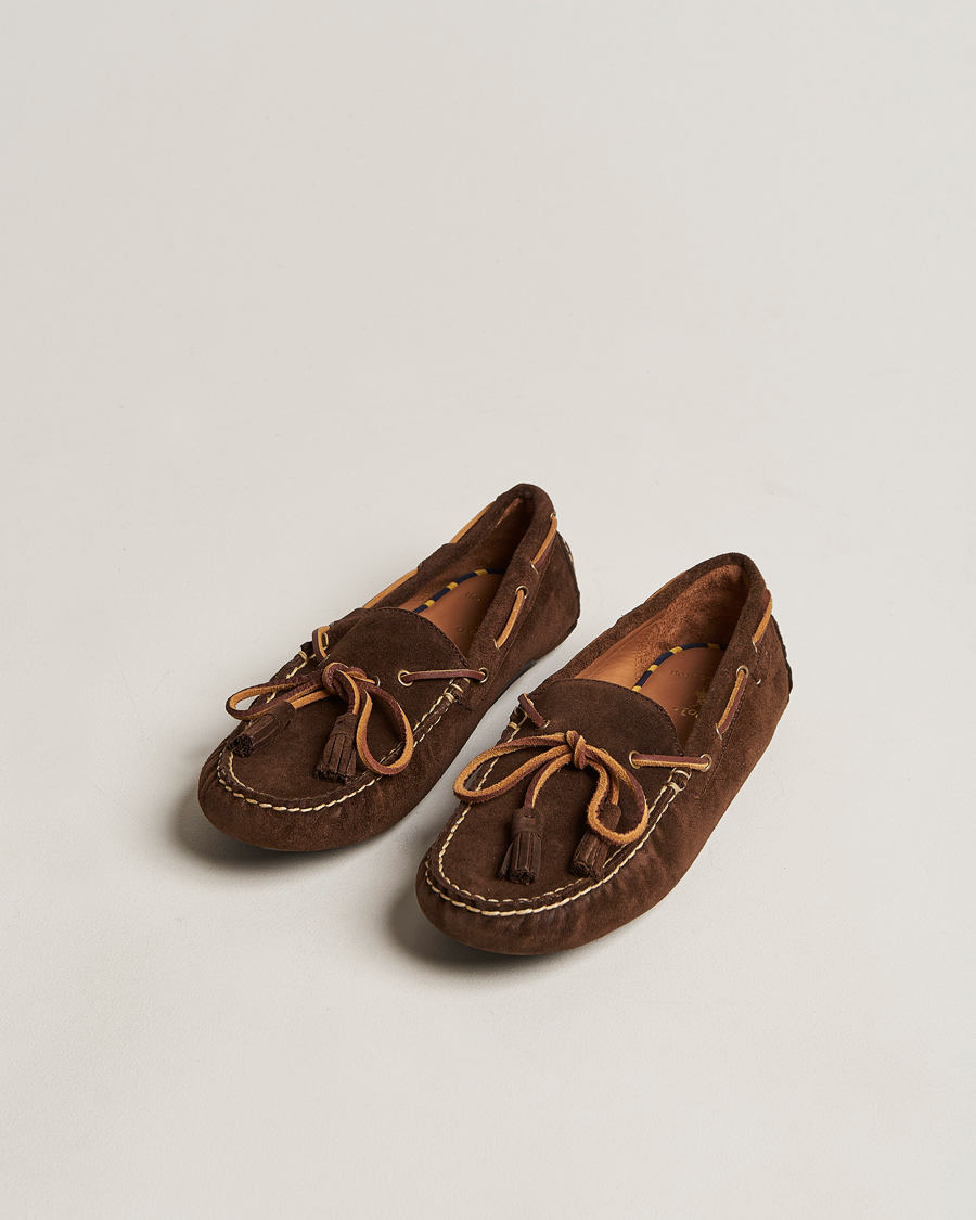 Homme | Polo Ralph Lauren Anders Suede Driving Shoe Chocolate Brown | Polo Ralph Lauren | Anders Suede Driving Shoe Chocolate Brown