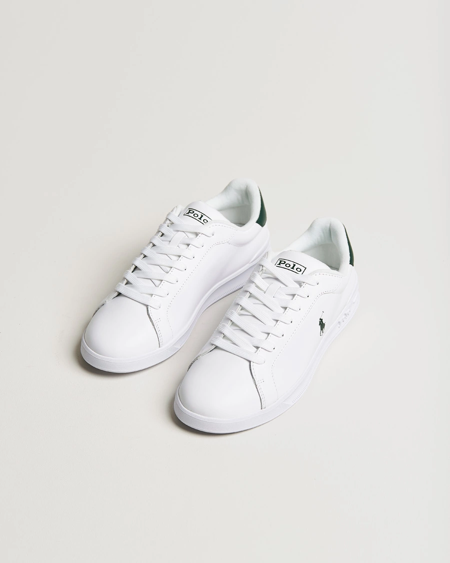 Homme |  | Polo Ralph Lauren | Heritage Court Sneaker White/College Green