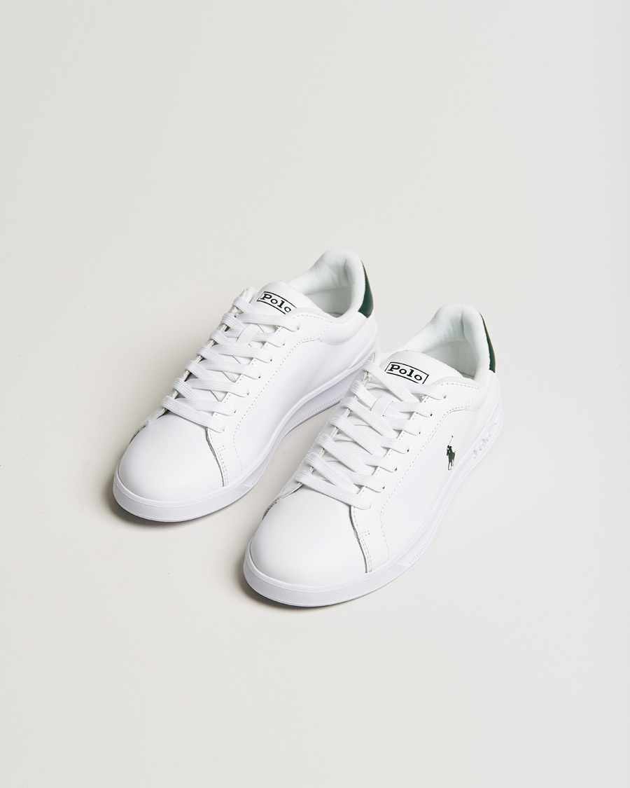 Homme | Baskets | Polo Ralph Lauren | Heritage Court Sneakers White/College Green