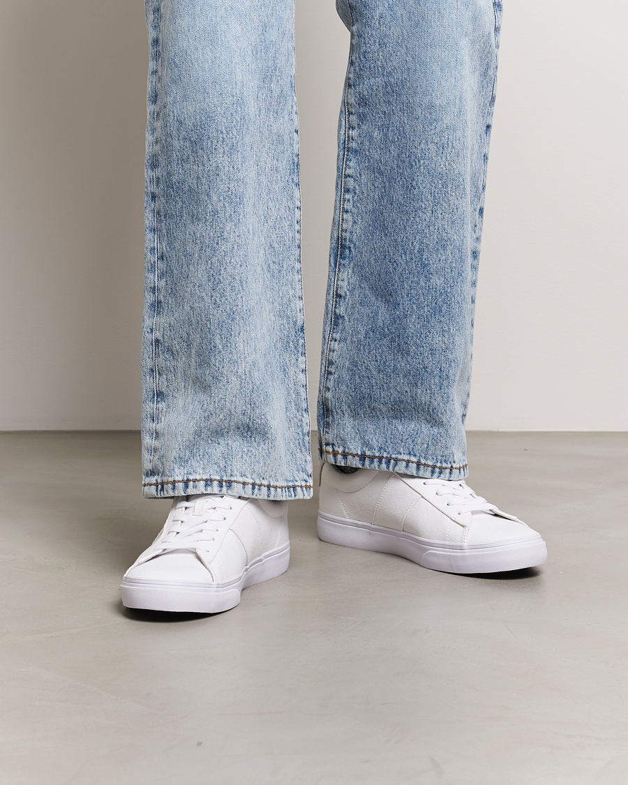 Homme | Baskets | Polo Ralph Lauren | Sayer Canvas Sneakers White