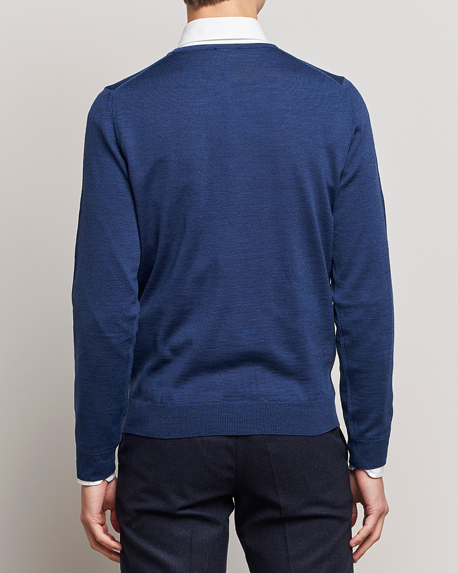 Homme | Pulls Et Tricots | Stenströms | Merino Crew Neck Blue