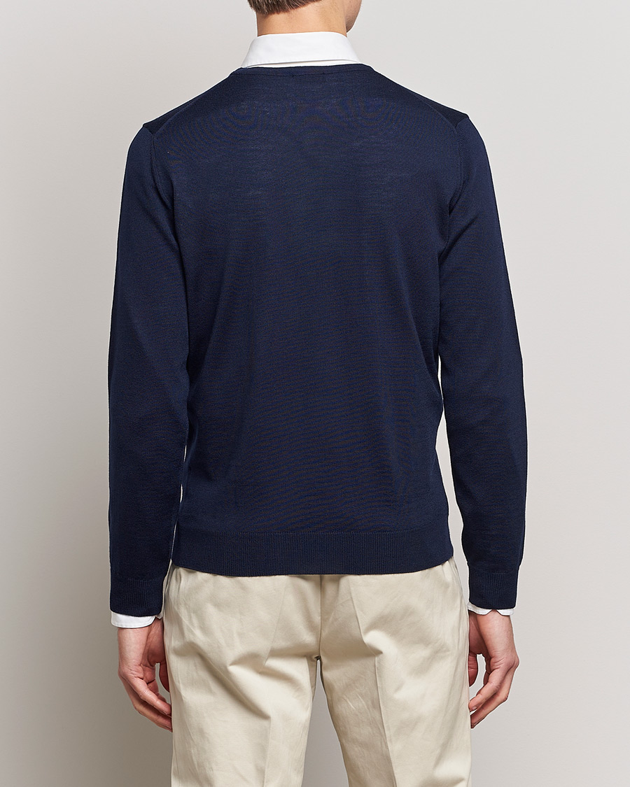 Homme | Pulls Et Tricots | Stenströms | Merino Crew Neck Navy