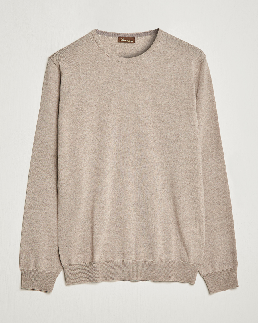 Homme | Pulls Et Tricots | Stenströms | Merino Crew Neck Sand
