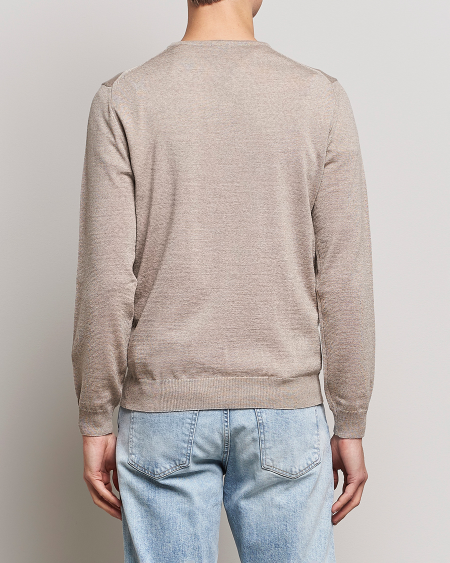 Homme | Pulls Et Tricots | Stenströms | Merino Crew Neck Sand