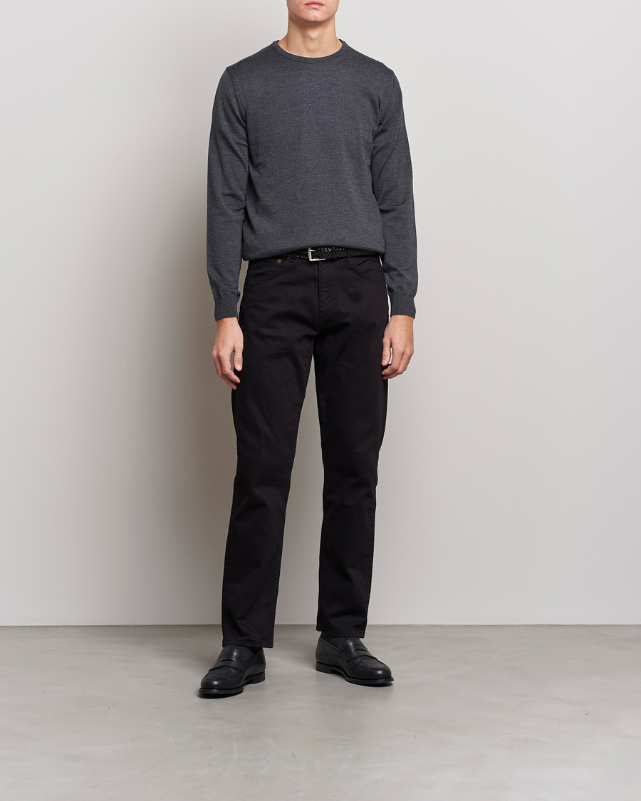 Homme | Pulls Et Tricots | Stenströms | Merino Crew Neck Anthracite