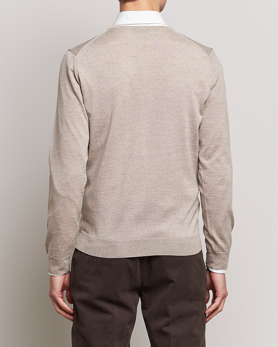 Homme | Pulls Et Tricots | Stenströms | Merino V-Neck Sand