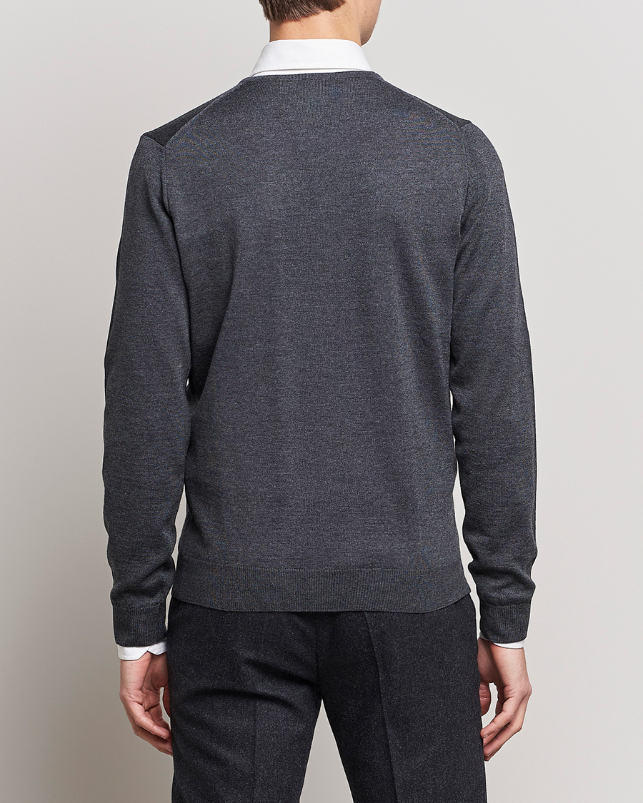 Homme | Pulls Et Tricots | Stenströms | Merino V-Neck Anthracite