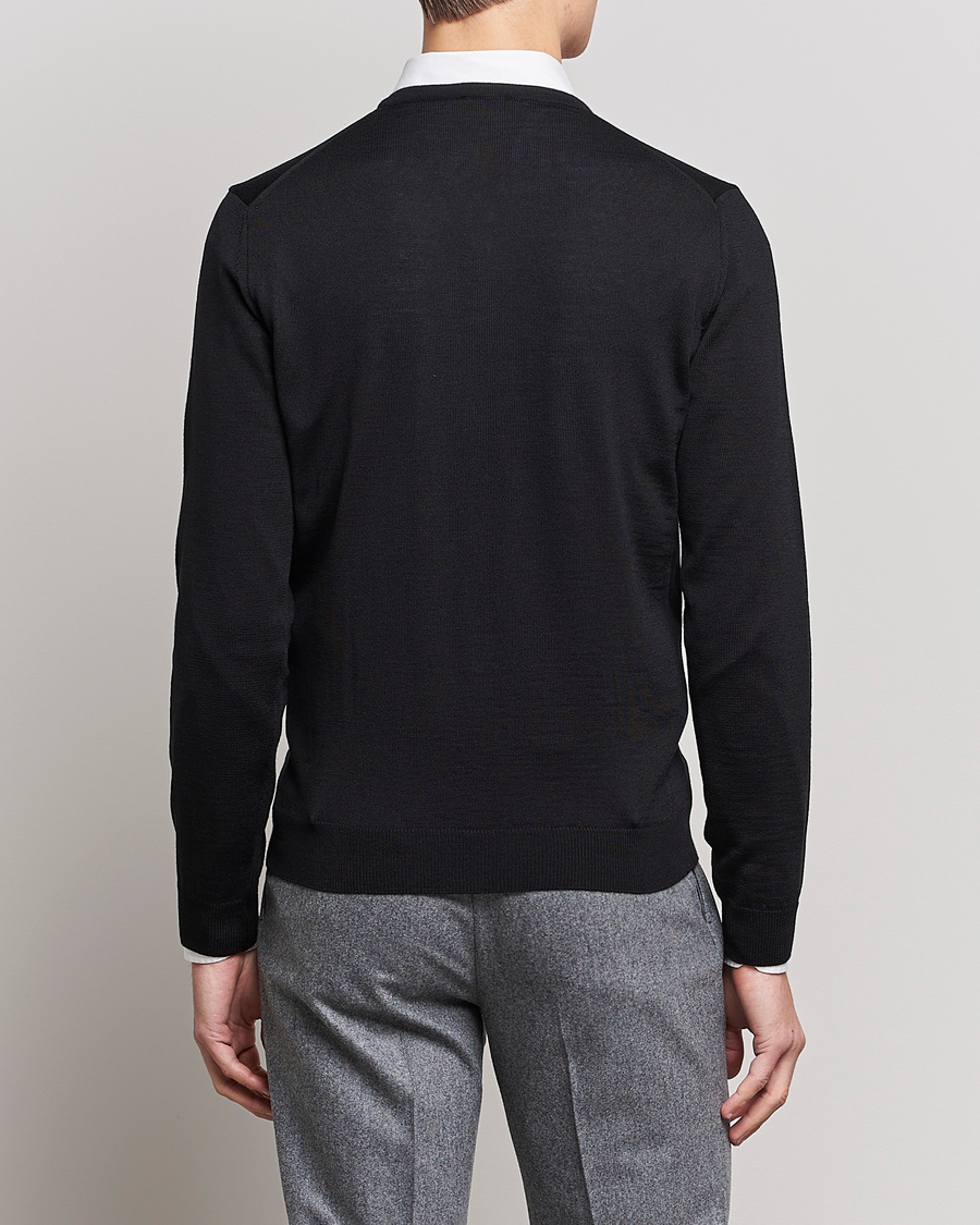 Homme | Pulls Et Tricots | Stenströms | Merino V-Neck Black