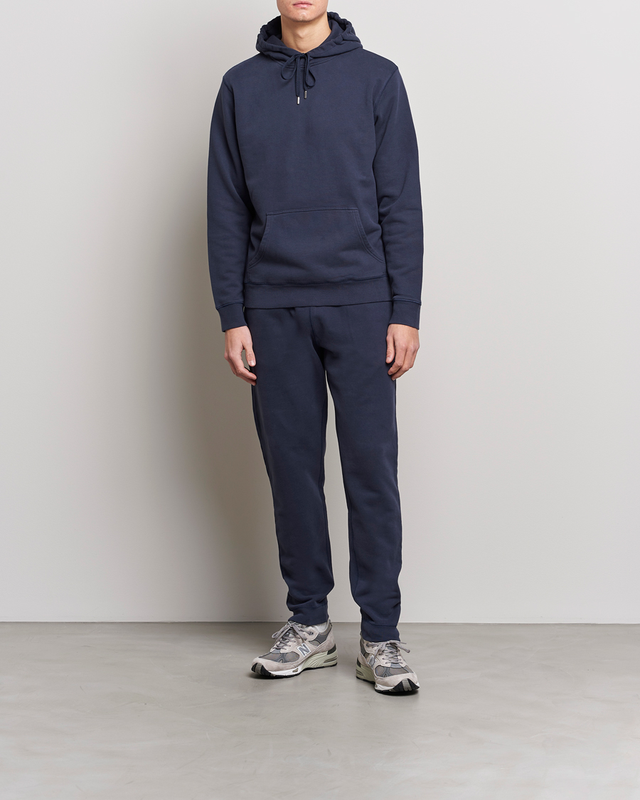 Homme | Pantalons | Sunspel | Cotton Loopback Track Pants Navy