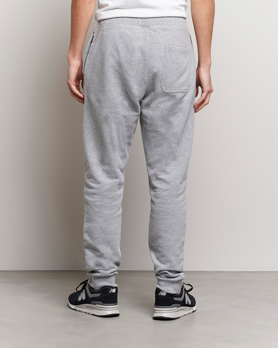 Homme | Pantalons | Sunspel | Cotton Loopback Track Pants Grey Melange