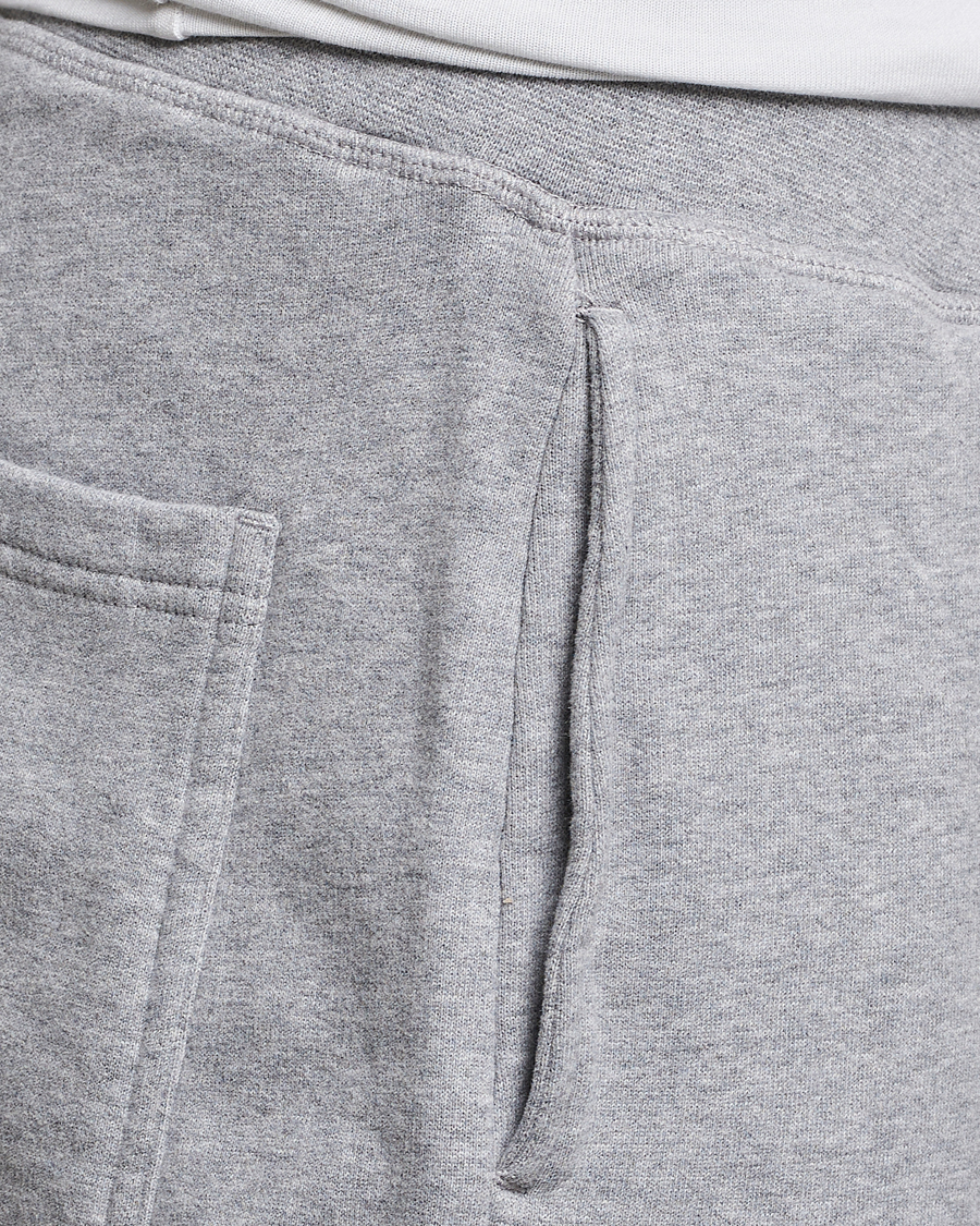 Homme | Pantalons | Sunspel | Cotton Loopback Track Pants Grey Melange