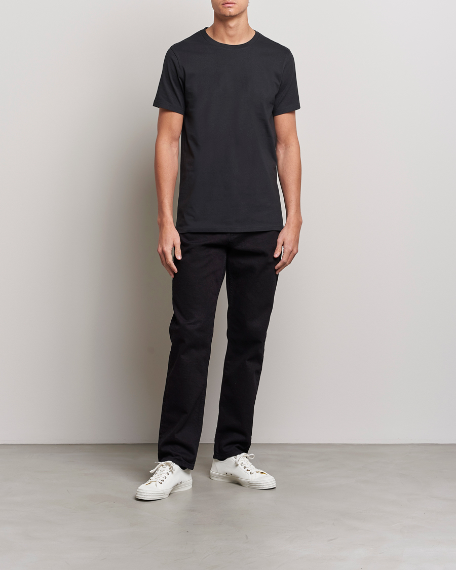 Homme | T-shirts | Bread & Boxers | Crew Neck Regular T-Shirt Black