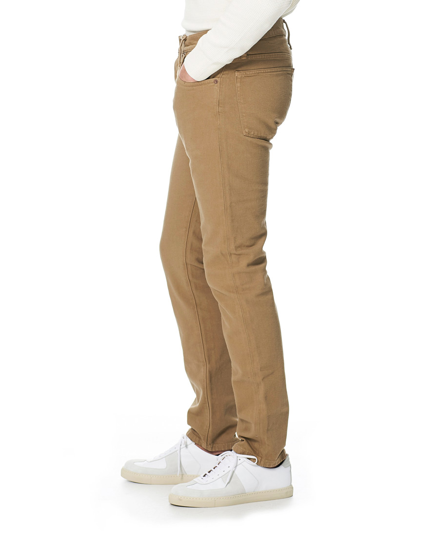 Homme | Jeans | C.O.F. Studio | M7 Tapered Organic Cotton Stretch Jeans Khaki Beige