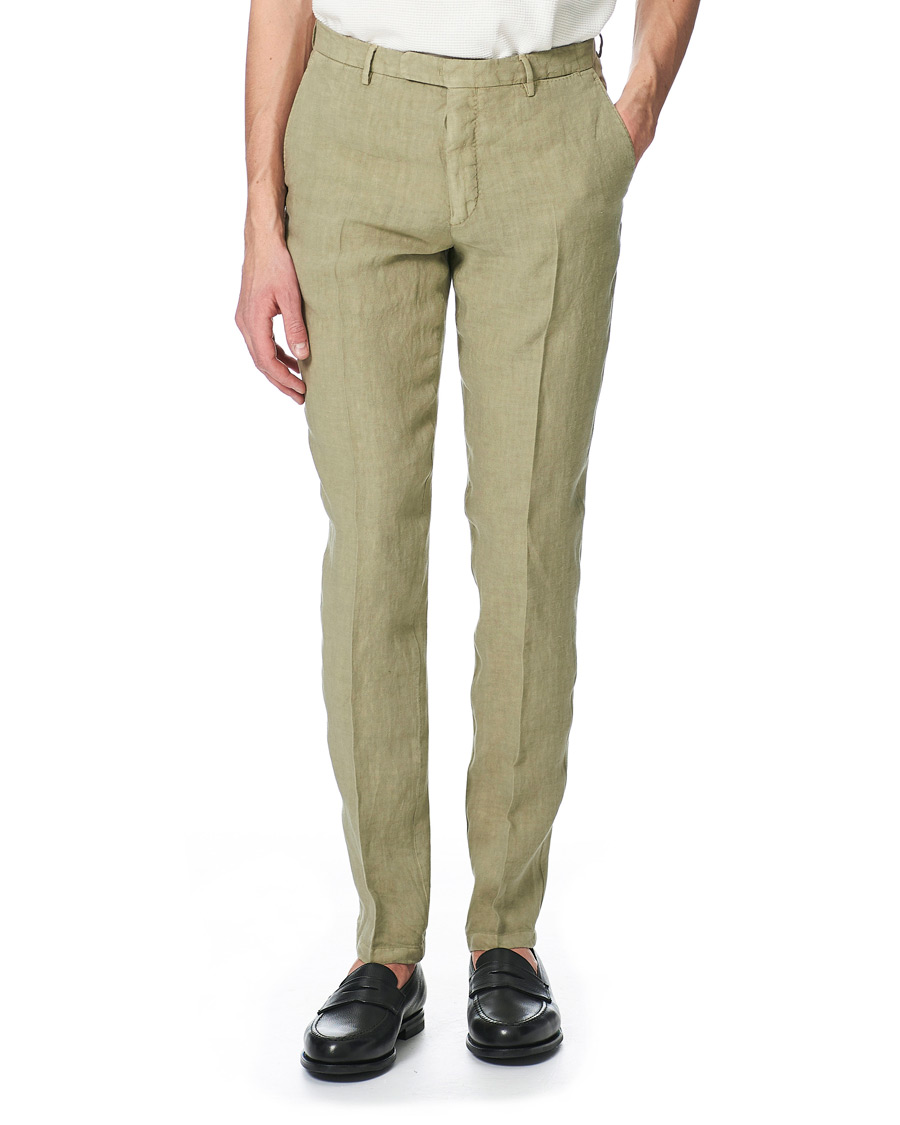 Homme | Costumes | Boglioli | K Jacket Patch Pocket Linen Suit Sage Green