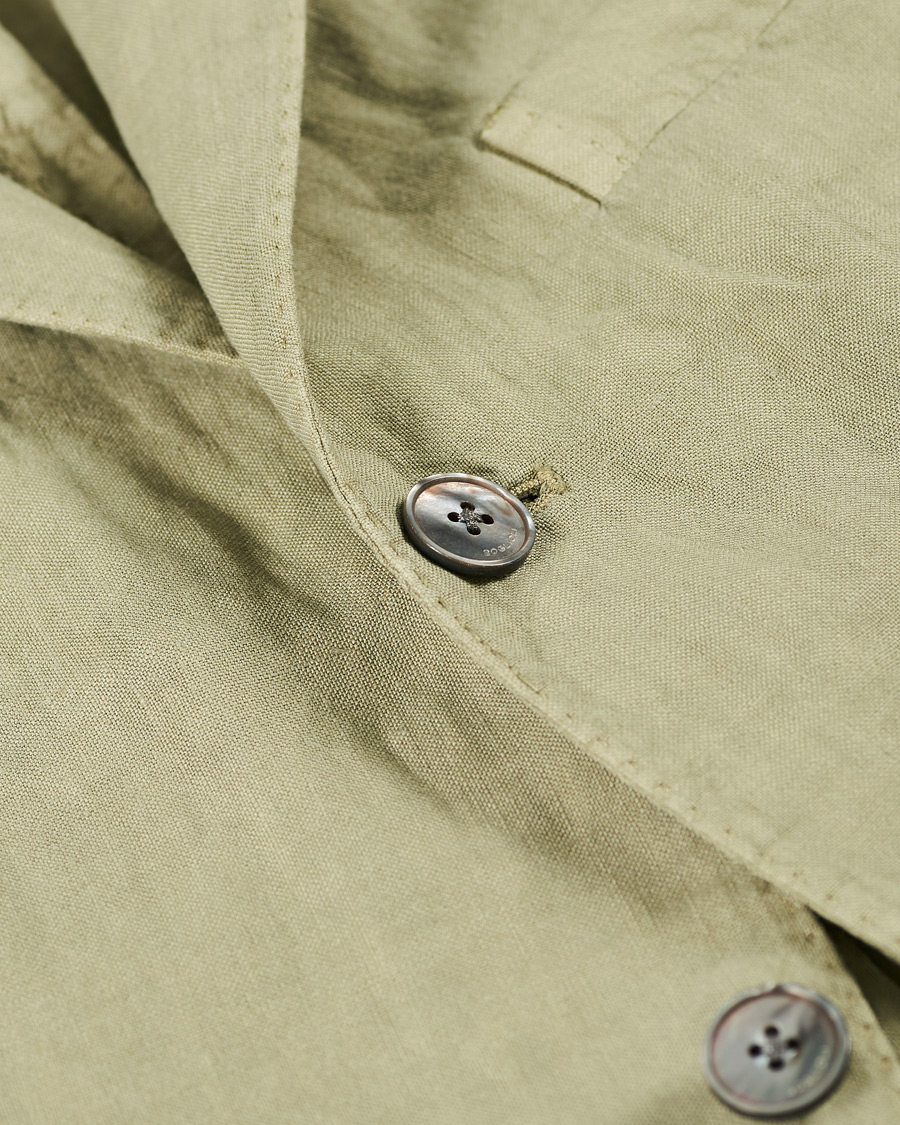 Homme | Costumes | Boglioli | K Jacket Patch Pocket Linen Suit Sage Green