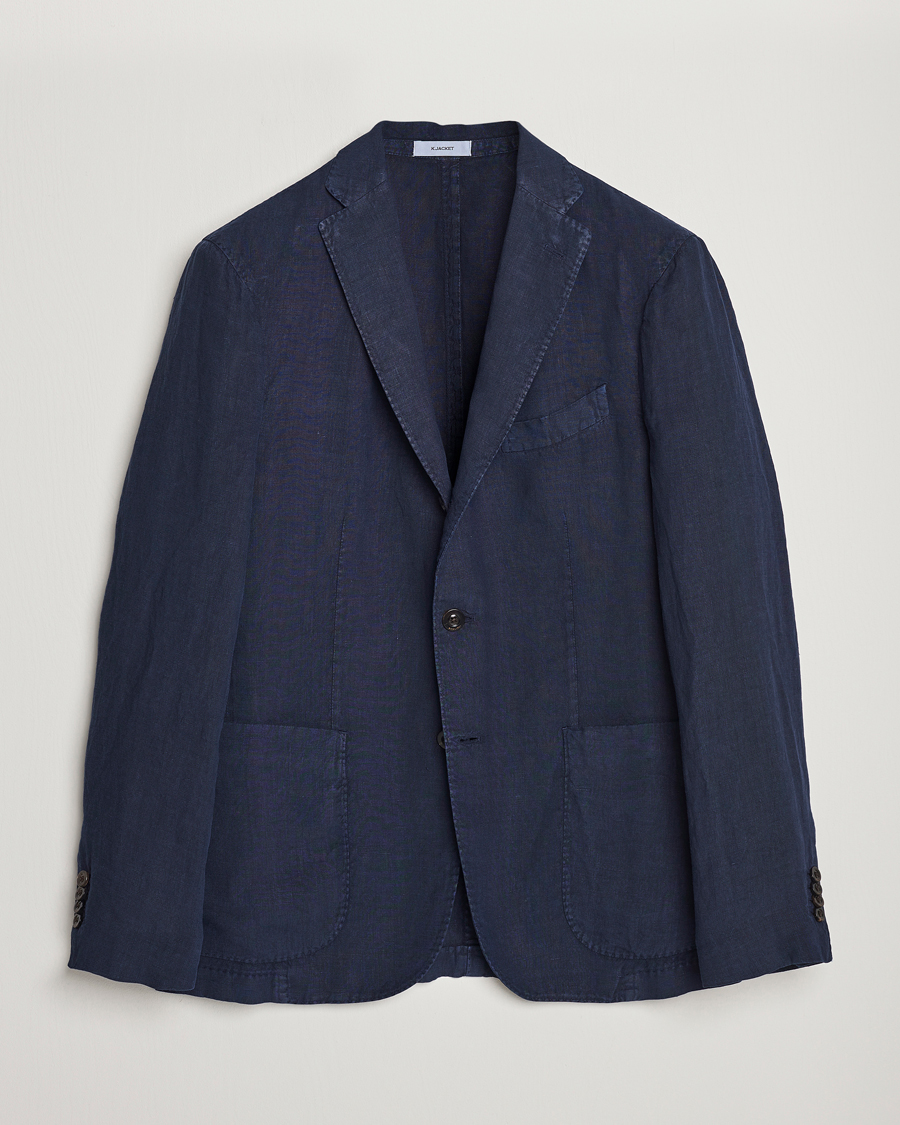 Homme | Blazers | Boglioli | K Jacket Linen Blazer Navy