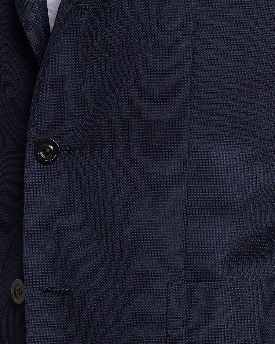 Homme | Blazers | Boglioli | K Jacket Wool Hopsack Blazer Navy