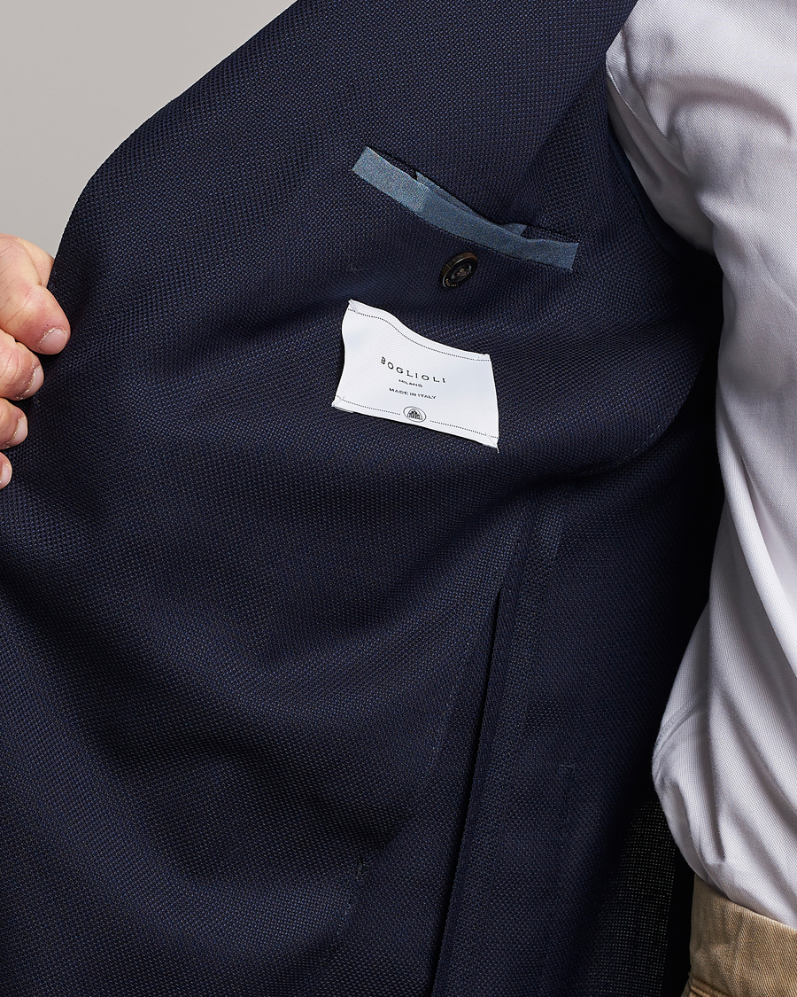 Homme | Blazers | Boglioli | K Jacket Wool Hopsack Blazer Navy