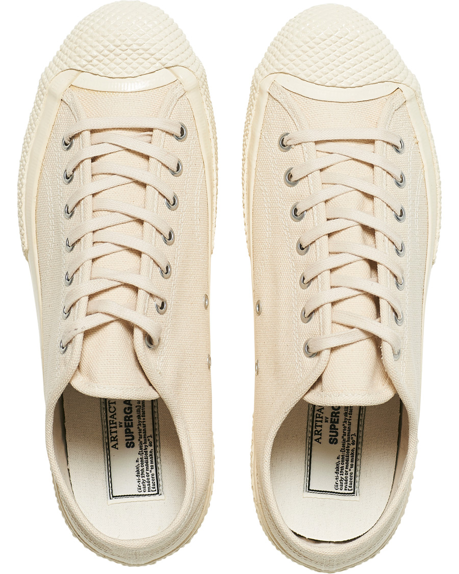Homme | Superga Artifact MS Japanese Canvas Sneaker White Mastice | Superga | Artifact MS Japanese Canvas Sneaker White Mastice