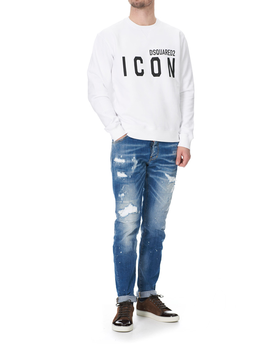 Homme | Pulls Et Tricots | Dsquared2 | Icon Sweatshirt White