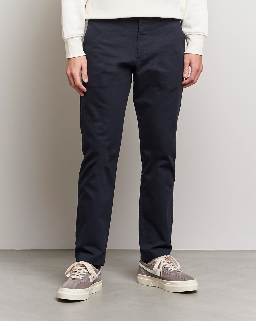 Homme |  | NN07 | Theo Regular Fit Stretch Chinos Navy Blue