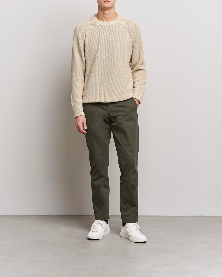 Homme | Pantalons | NN07 | Theo Regular Fit Stretch Chinos Army Green