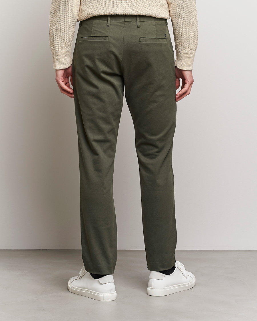 Homme | Pantalons | NN07 | Theo Regular Fit Stretch Chinos Army Green