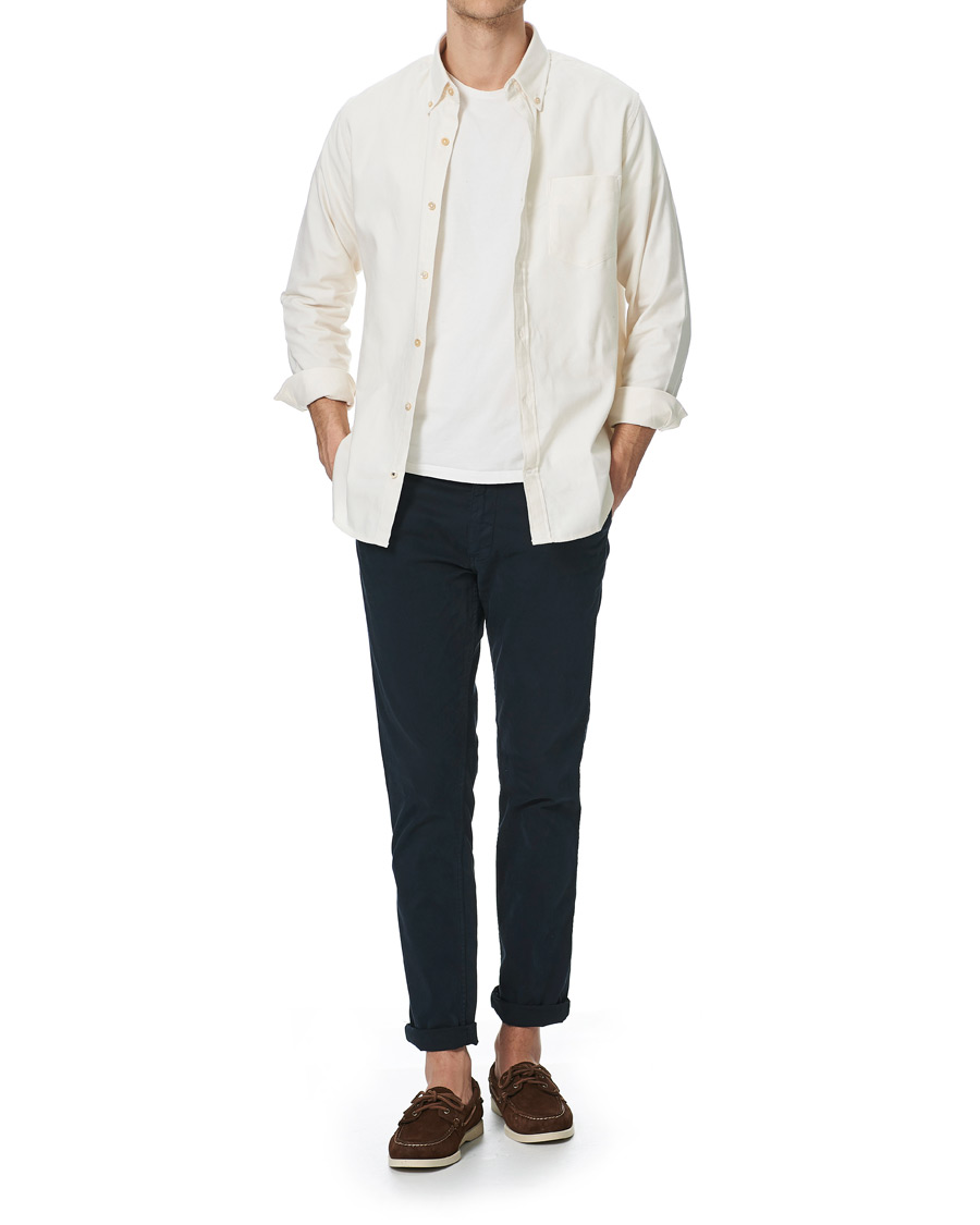 Homme | Chemises | NN07 | Levon Oxford/Cashmere Shirt Egg White